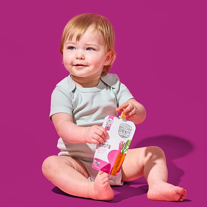 Serenity Kids 6+ Months Baby Food Pouches USDA Organic Veggie Puree - Image 6