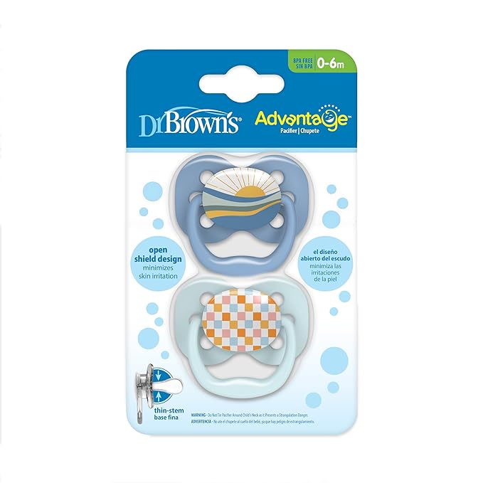 Dr. Brown's Advantage Baby Pacifier, Fully Symmetrical Soother - Image 2
