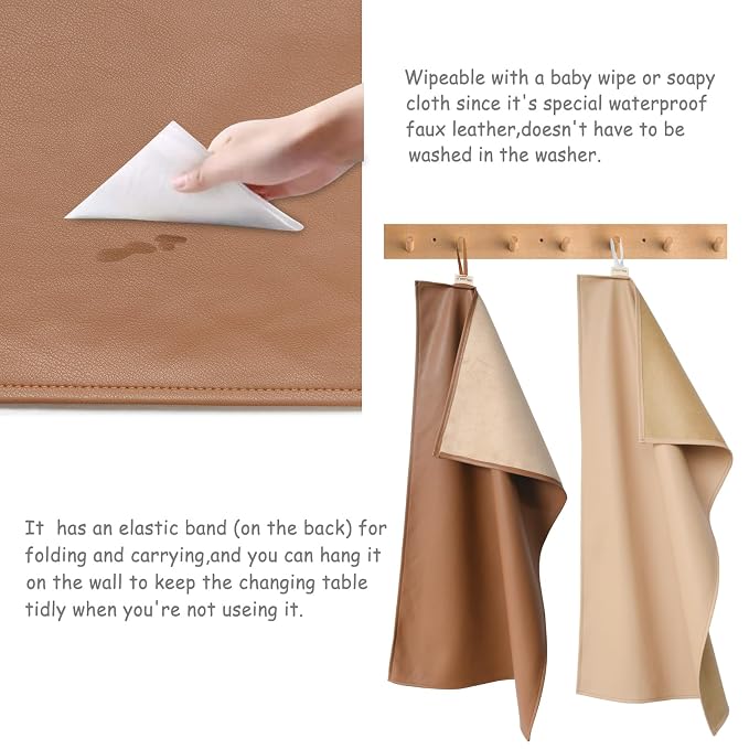Owlowla Baby Diaper Changing Pad Portable Changing Mat Travel Changing Pad Liner - Image 3