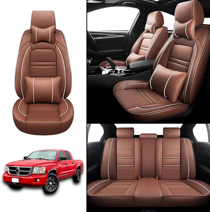 Car Seat Covers for Dodge Dakota 2000-2011 | 5-Seats Seat Covers, Waterproof - Image 2