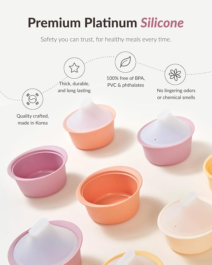 Moyuum Silicone Microwave Steamer | Made in Korea, Baby Food Maker Bowl - Image 2