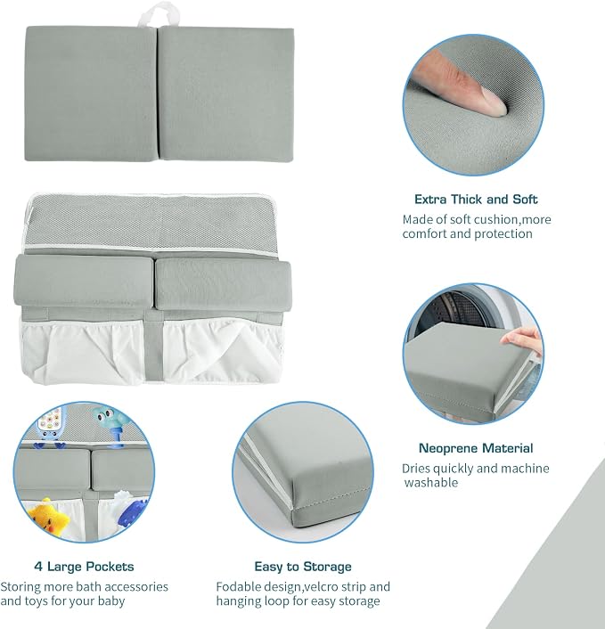 Bath Kneeler and Elbow Rest Pad, Thick Quick Dry Kneeling Pad, Elbow Support - Image 5
