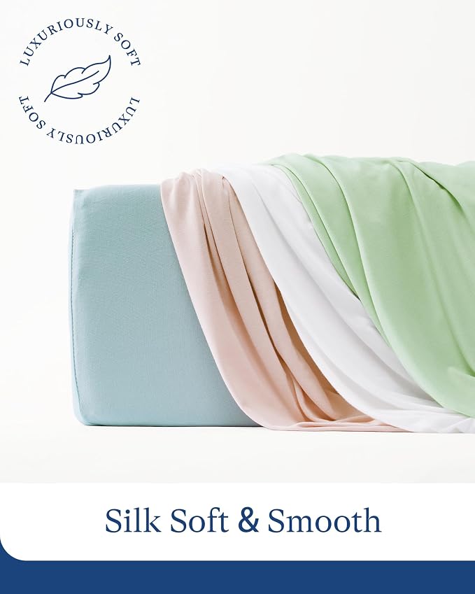 PurComfy Supersoft Crib Sheets for Boys Girls, Premium Bamboo Viscose Buttery - Image 6