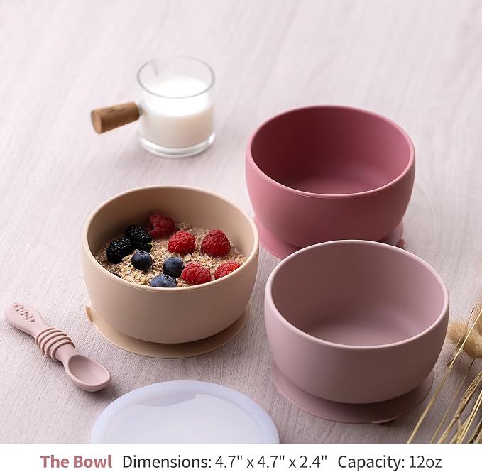 SAMiGO Silicone Baby Bowl and Spoon Set - Image 2