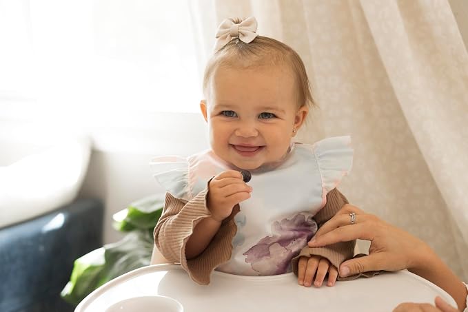 Tiny Twinkle Short Sleeve Apron Baby & Toddler Bib - Image 2