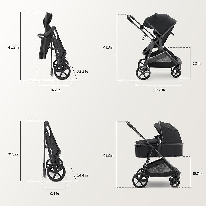 Mompush Wiz 2 in 1 Baby Stroller - Image 4
