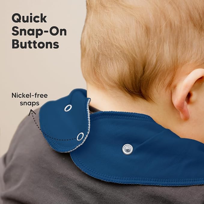 8-Pack Organic Baby Bandana Bibs - Image 8