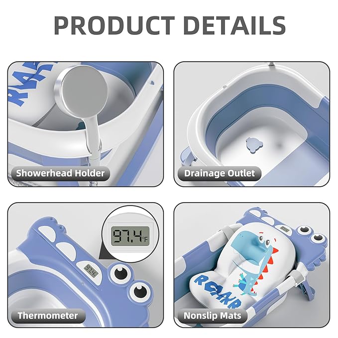 TPN Collapsible Baby Bathtub, Baby Bath Tub - Image 4