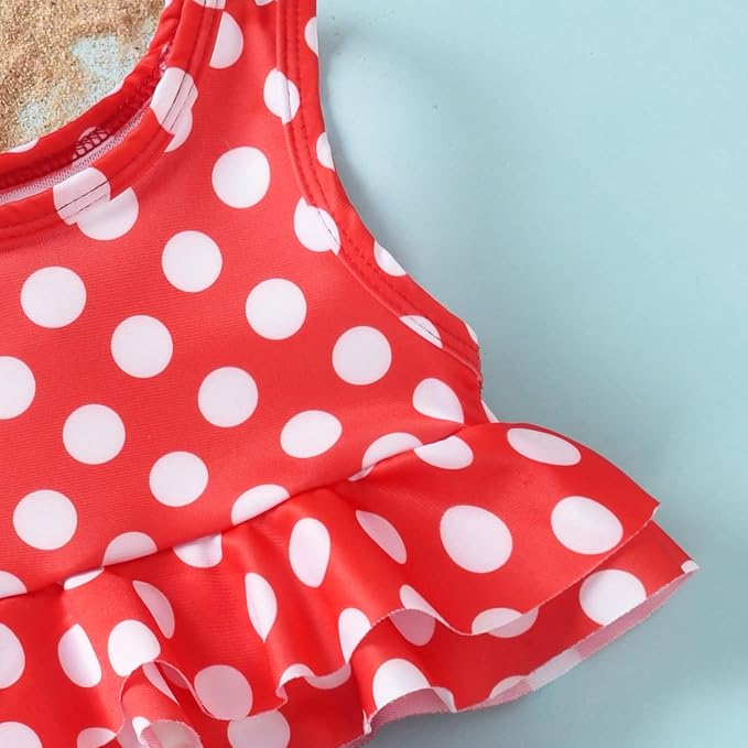 Aalizzwell Toddler Baby Girl Bathing Suit Two Piece Swimsuit Bikini Beach Wear - Image 5