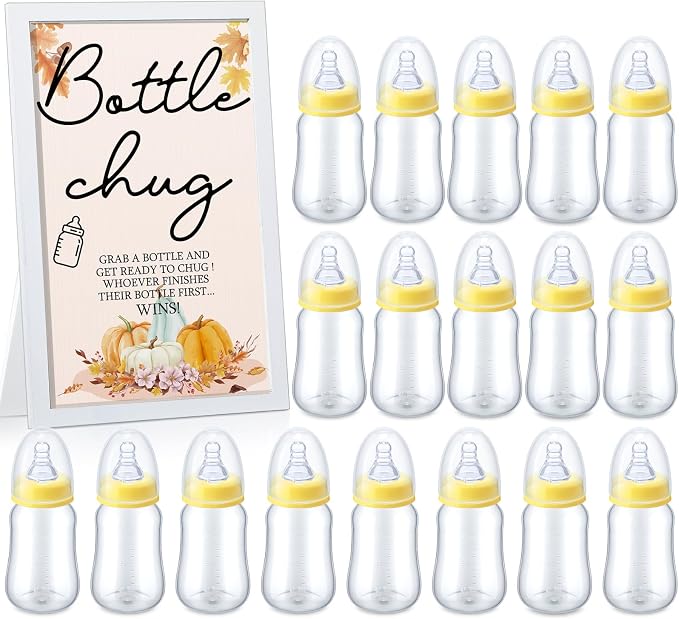 Roowest Bottle Chug Baby Shower Game by Roowest