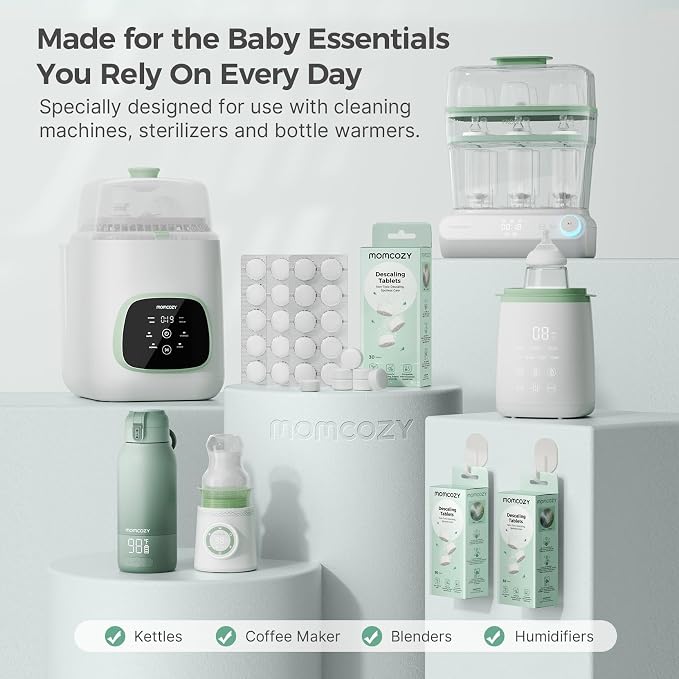 Momcozy Official Descaling Tablets, Compatible KleanPal Pro Baby Bottle Washer - Image 5