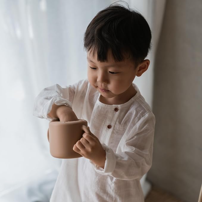 mushie Silicone Snack Cup | Spill Proof Food Container - Image 5