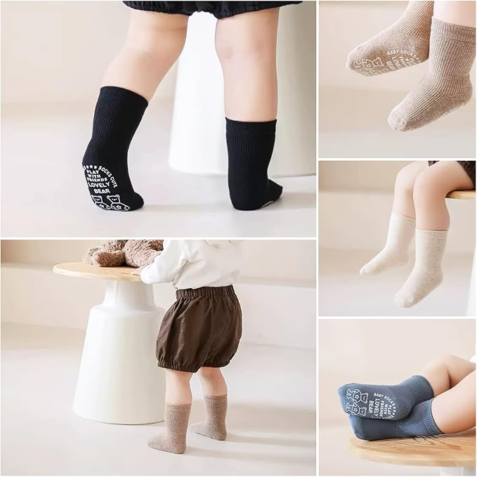 Toddler Socks Unisex Baby Baby Crew Cotton Cuff Socks - Image 2