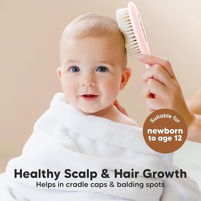 Wooden Baby Hair Brush - Image 3