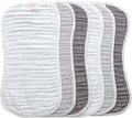 MUKIN Baby Muslin Burp Cloth Set of 6, Ultra Soft Absorbent Thick Cotton by MUKIN