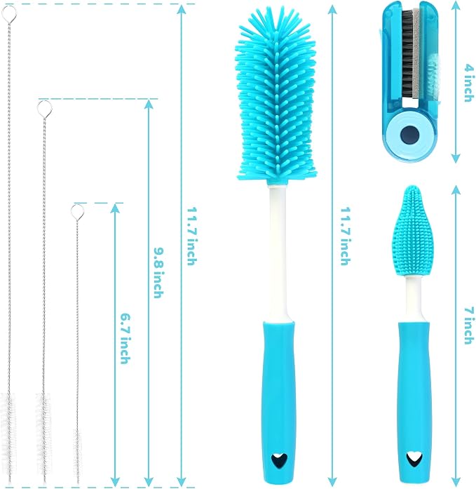 Sosmar 6 Pack Water Bottle Cleaner, Stanley Cup Cleaner Brush Kit - Image 3