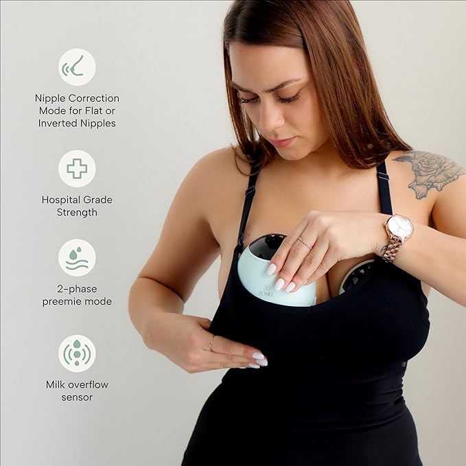 Zomee Fit Wearable Breast Pump, Hands Free Pumping, Ultra-Low Noise, Double - Image 2