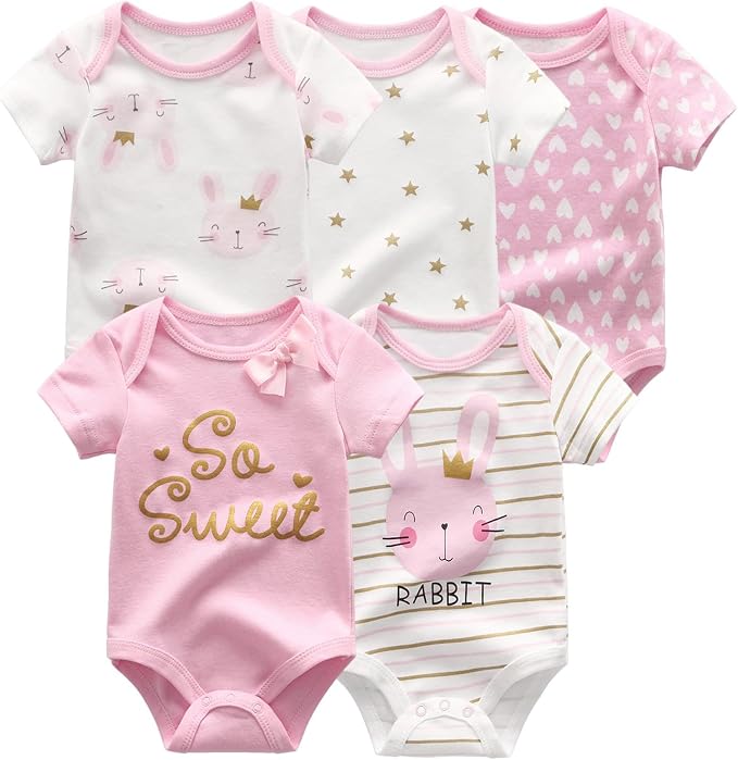 Unisex Baby Boy Girl Bodysuits Sets 20 Pack Cotton Casual New Born Clothes - Image 2