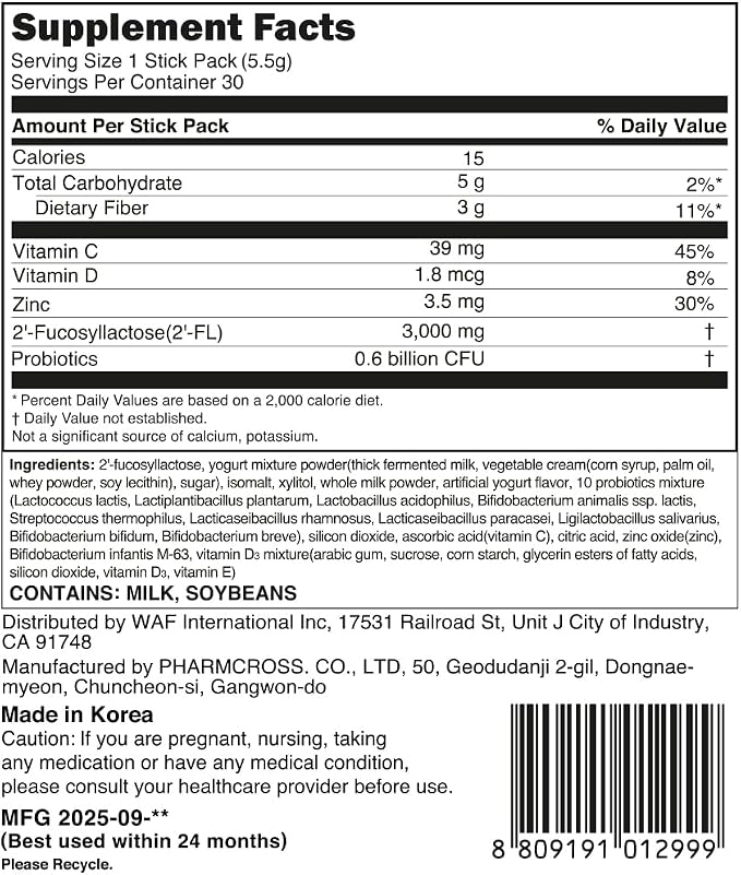 MOMSTAMIN Premium 3, 000mg Human Milk Oligosaccharide Prebiotic Probiotic - Image 9