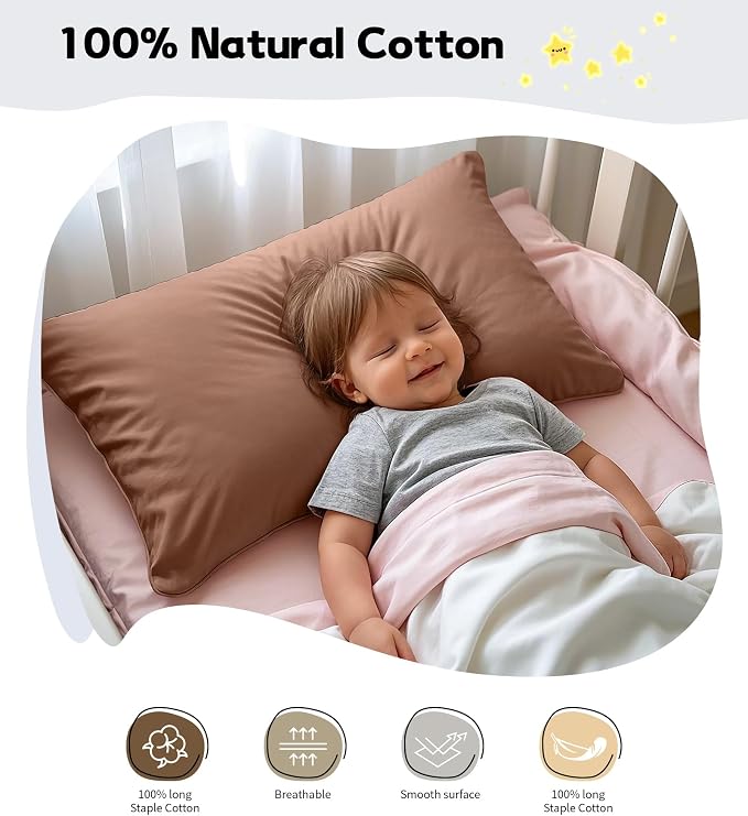 Deep Dream Toddler Pillowcases for 13x18 Pillow 2 Pack, 100% Cotton Travel - Image 3