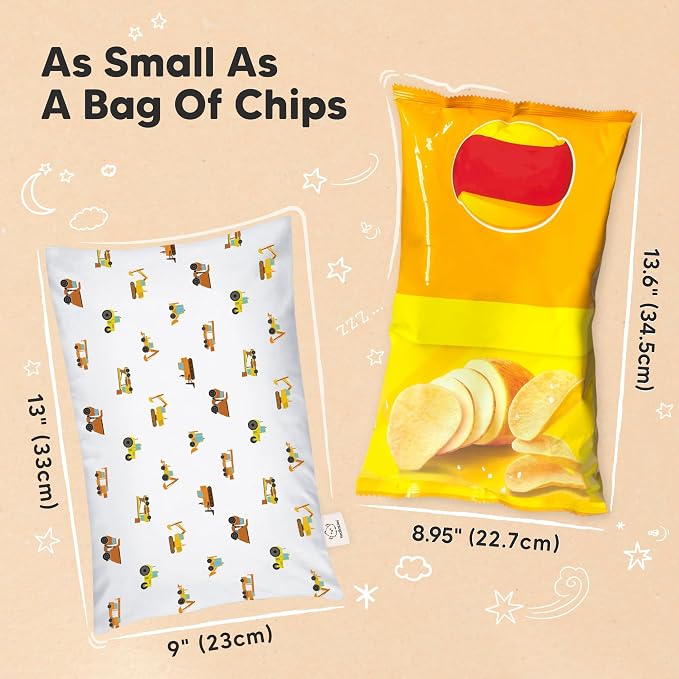 Mini Toddler Pillow with Pillowcase - Image 4