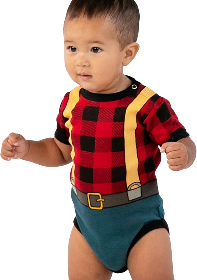 Lazy One Cute Unisex Baby Bodysuit, Cute Animal Designs, 6-18 Months - Image 2