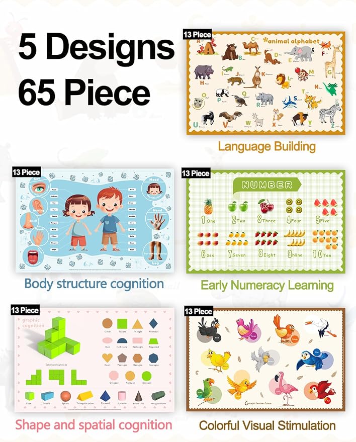 65 Pack Sticky Disposable Placemats - Image 2