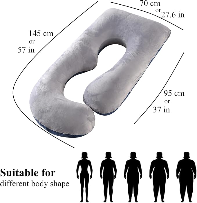 Pregnancy Pillow, Full Body Maternity Pillow 57 inch, - Image 8