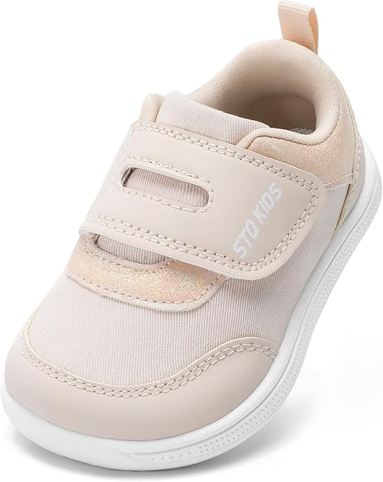Toddler Wide Toe Box Barefoot Shoes Boys Girls Zero Drop, Baby First Walking by STQKIDS