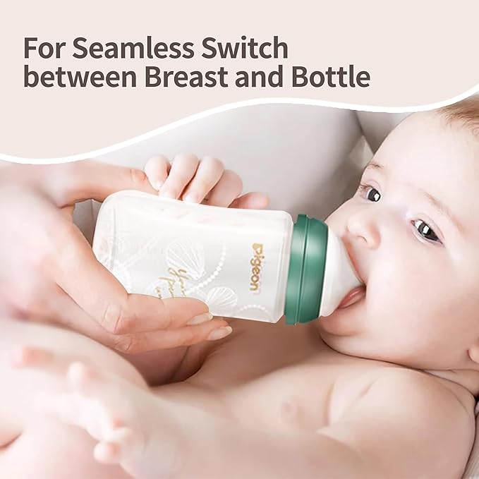 Pigeon Glass Baby Bottle Feeding Gift Set - Image 2