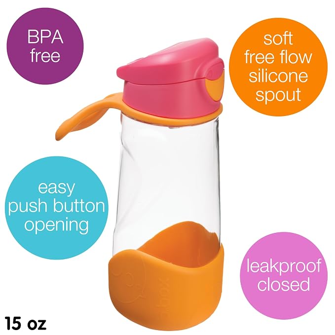 b.box 15 oz Sport Spout Kids Water Bottle - Image 3