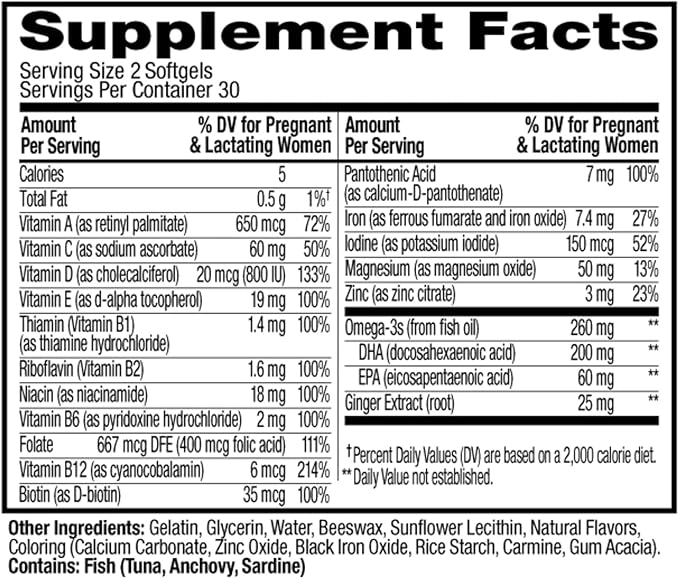 OLLY Ultra Strength Prenatal Multivitamin Softgels, Supports Healthy Growth - Image 6