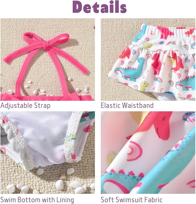 Aalizzwell Baby Girl 2-Piece Bikini Swimsuit - Image 4