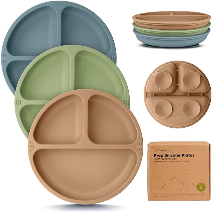 KeaBabies Suction Plates for Baby, Toddler by KeaBabies