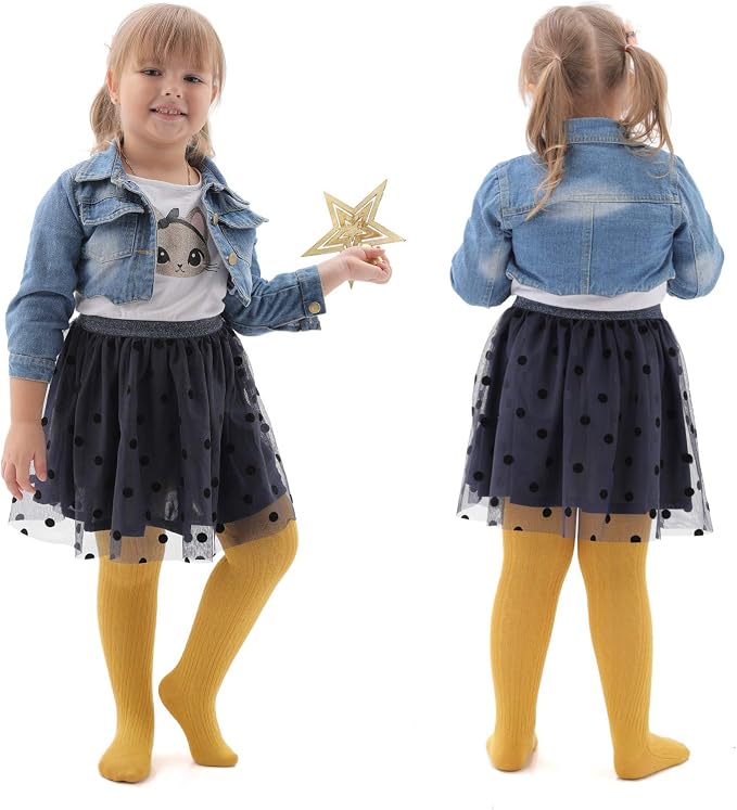 EPEIUS Baby Girl Tights Thick Cable Knit Leggings Stockings Cotton Pantyhose - Image 4