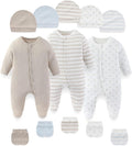 Fashion Baby Boy Girl Clothing Set Cotton Soft 3-Piece Long Sleeve Button by falianni