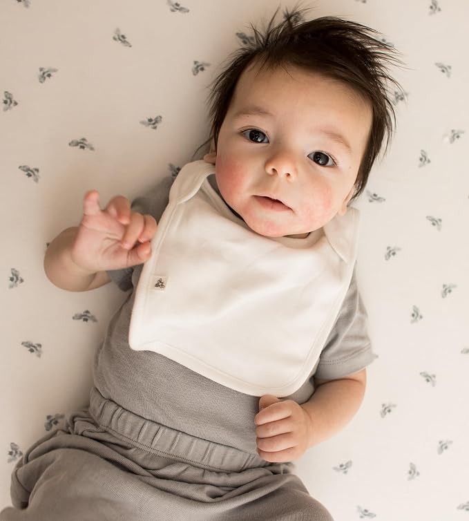 Burt's Bees Baby Organic Baby Bibs – 100% Cotton Newborn Infant Bibs - Image 4