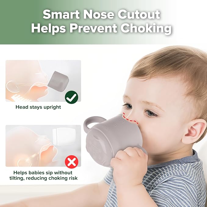 haakaa Silicone Toddler Cups, BPA Free Drop-Proof Training Open Cups - Image 3
