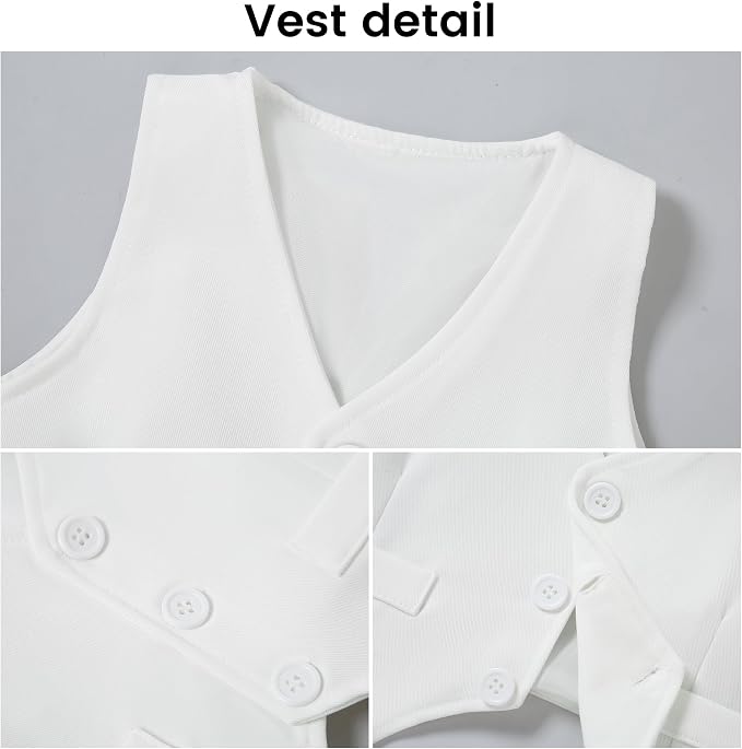 DISAUR Baby Boy Clothes Toddler Boy Outfits 4PCS Gentleman Dress - Image 3