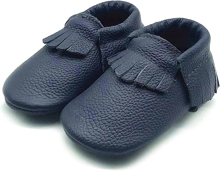 OWLOWLA Baby Moccasins Soft Sole Leather Baby Shoes Infant Toddler Pre-Walker - Image 2