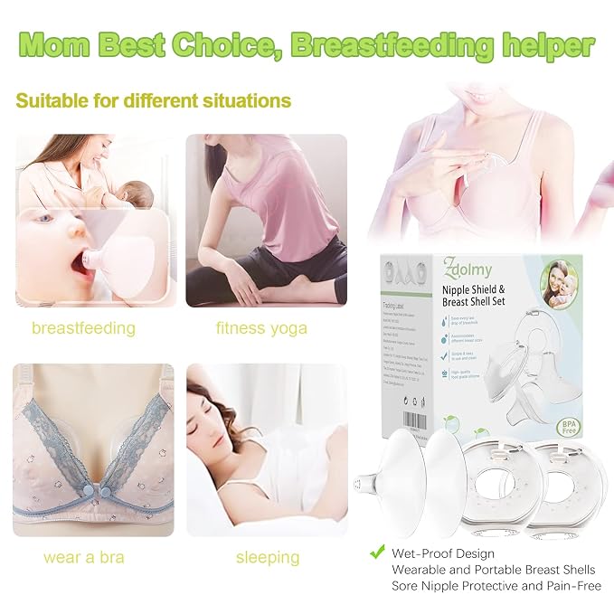 Nipple Shield & Breast Shell for Breast Feeding, Milk Savers Collector Nipple - Image 6