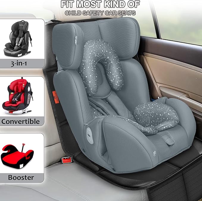 Car Seat Protector, Auto Car Seat Protectors Baby Carseat Waterproof Durable - Image 3