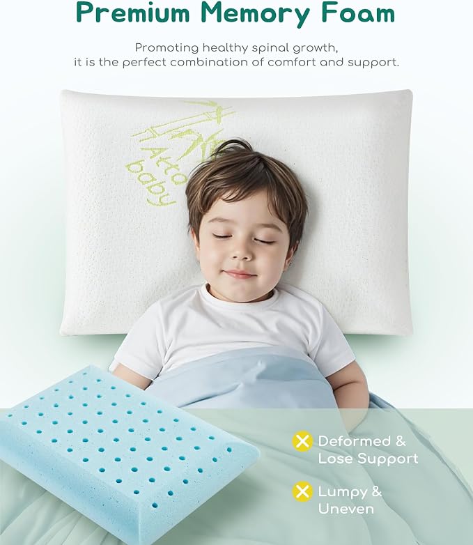 Toddler Pillow, Adjustable Memory Foam Small Pillow - Image 5