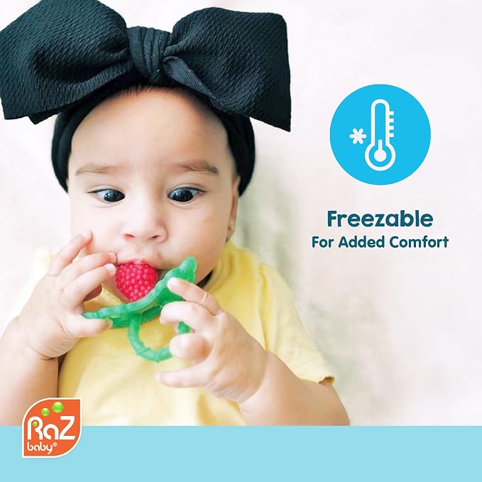 RaZbaby Sloth RaZbuddy w/RaZberry Teething Relief Pacifier – Soothes Sore Gums - Image 7