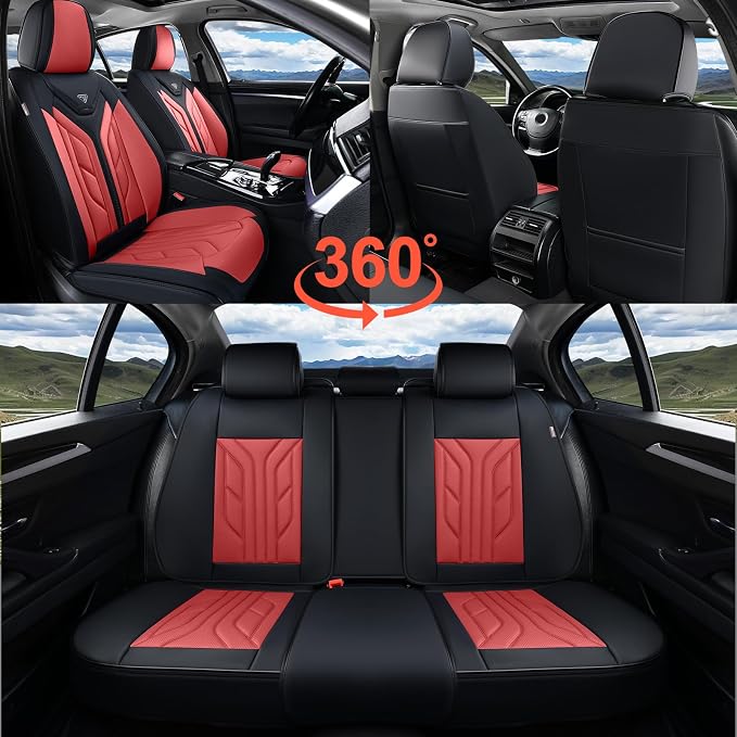 Coverado Car Seat Covers Full Set, Automotive Seat Covers Car Seat Protector - Image 8
