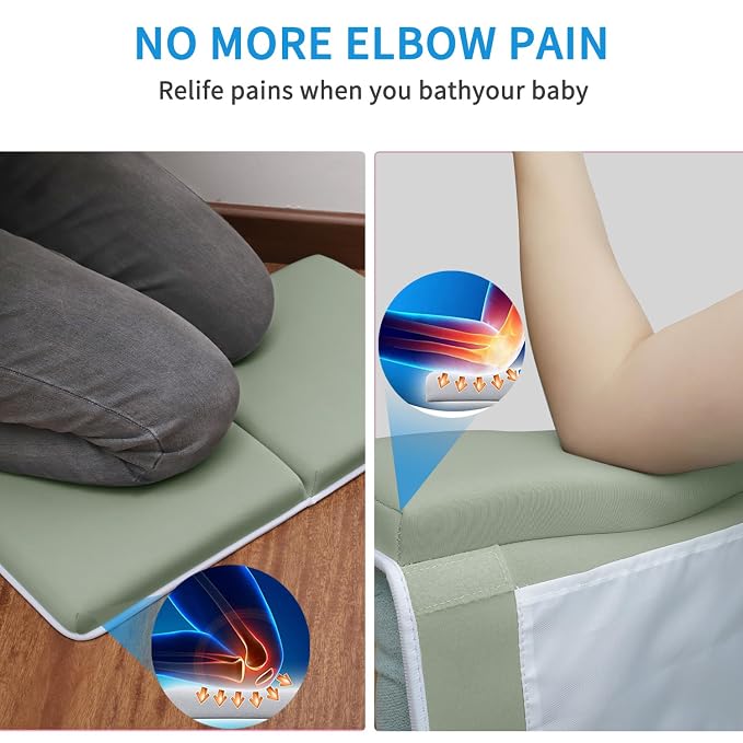 JJGoo Bath Kneeler with Elbow Rest Pad Set, 1.5 inch Kneeling Pad Mat - Image 3