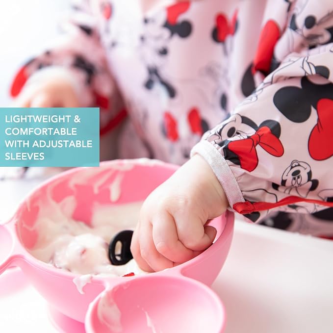 Bumkins Disney Bibs, Baby and Toddler Girls and Boys 6-24 Months, Long Sleeve - Image 4