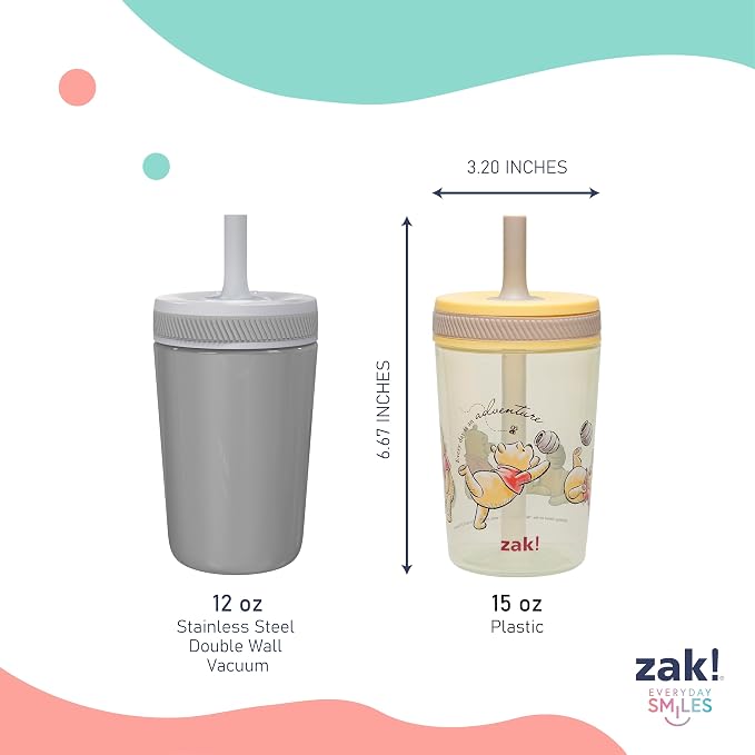 Zak Designs Disney Winnie the Pooh Kelso Toddler Cups - Image 8