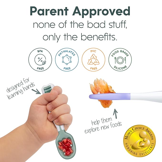 NumNum Baby Spoons Set, Silicone Pre-Spoon GOOtensils - Image 7