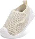 Baby Boys Girls First Walking Shoes Wide Toe Box Infant Sneakers Lightweight by STQKIDS